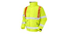 Portmore ISO 20471 Cl 3 Orange Brace Superior Bomber Jacket HV Yellow